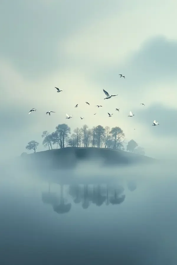 白鹭与山 海报 - 久草